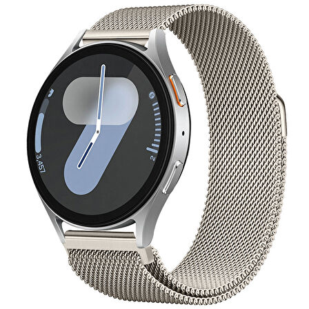 Samsung Galaxy Watch 4 5 6 7 Seri 40 42 43 44 46 47mm Uyumlu Manyetik Milanese Loop Metal Kordon 