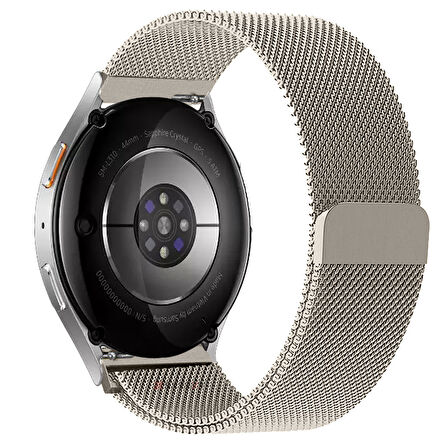 Samsung Galaxy Watch 4 5 6 7 Seri 40 42 43 44 46 47mm Uyumlu Manyetik Milanese Loop Metal Kordon 
