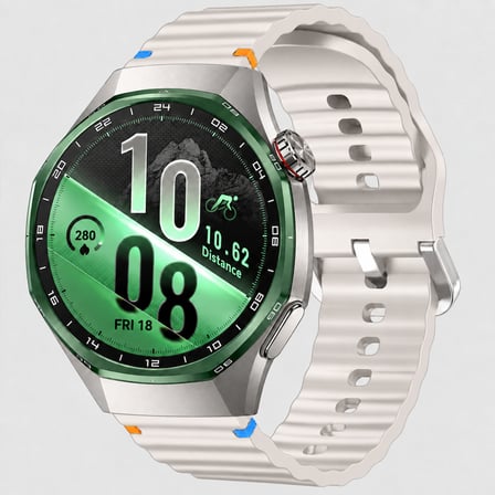Huawei Watch GT7 Pro 46mm İle Uyumlu Dalga Desenli Tokalı Yumuşak Soft Silikon Kordon