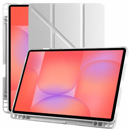 Samsung Galaxy Tab S10 Lite 11 Inc SM-X400 Üçgen Katlanabilir Kalemlikli Yatay Dikey Standlı Kılıf