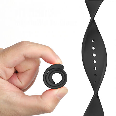 Samsung Galaxy Watch 8 44mm 40mm İle Uyumlu Klasik PureLux Soft Silikon Kordon