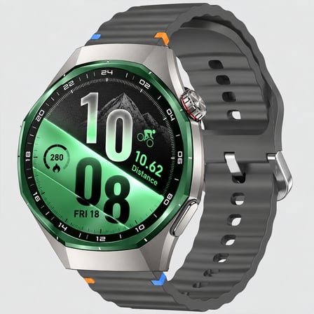Huawei Watch GT7 Pro 46mm İle Uyumlu Dalga Desenli Tokalı Yumuşak Soft Silikon Kordon