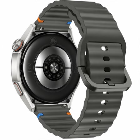 Huawei Watch GT7 Pro 46mm İle Uyumlu Dalga Desenli Tokalı Yumuşak Soft Silikon Kordon
