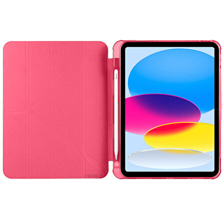 İpad 11.Nesil 11 inç 2025 A16 Uyumlu Üçgen Katlanabilir Kalemlikli Yatay Dikey Standlı Akıllı Kılıf