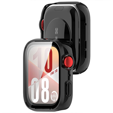 Huawei Watch Fit 4 Kasa Uyumlu Kılıf Sert PC Kasa ve Ekran Koruyucu Kılıf