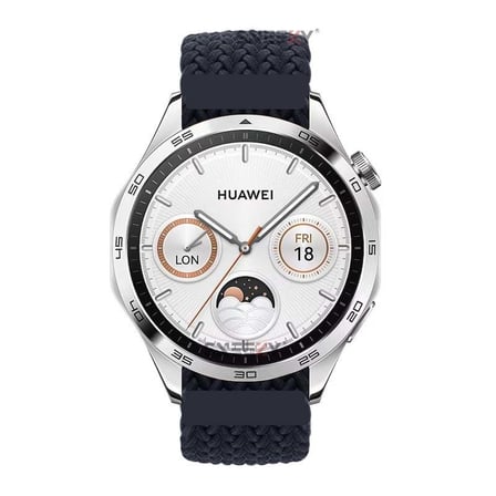 Sneezy Huawei Watch GT5 46mm İle Uyumlu 22mm Metal Klips Solo Fiberlink Örgü Kordon