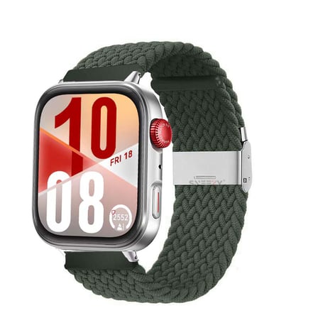 Huawei Watch Fit 4 Fit 4 Pro İle Uyumlu Metal Klipsli Solo Fiberlink Yumuşak Kumaş Örgü Kordon