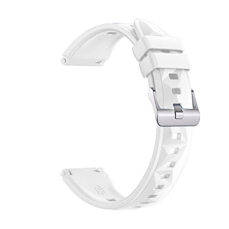 Sneezy Huawei Watch GT6 41mm İle Uyumlu Prism Metal Tokalı Soft Yumuşak Silikon Kordon