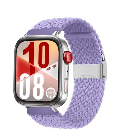 Huawei Watch Fit 4 Fit 4 Pro İle Uyumlu Metal Klipsli Solo Fiberlink Yumuşak Kumaş Örgü Kordon