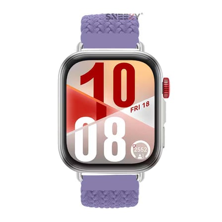 Huawei Watch Fit 4 Fit 4 Pro İle Uyumlu Metal Klipsli Solo Fiberlink Yumuşak Kumaş Örgü Kordon