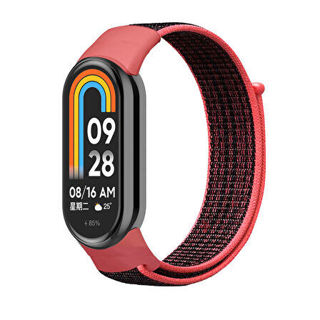 Xiaomi Mi Band 9 İle Uyumlu Hasır Nylon Akıllı Bileklik Kordon - Saat Kordonu