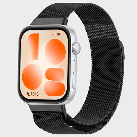 Huawei Watch Fit 5 Uyumlu Milanese Örgü Metal Mıknatıslı Ayarlanabilir Kordon