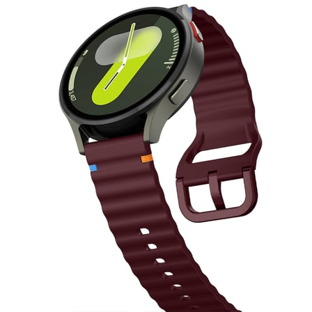 Sneezy Mi Watch S4 41mm İle Uyumlu Dalga Desenli Tokalı Yumusaş Soft Silikon Kordon