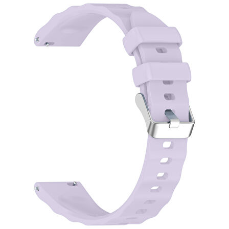 Sneezy Huawei Watch GT5 41mm İle Uyumlu SoftFlex Metal Tokalı Spor Silikon Akıllı Saat Kordonu