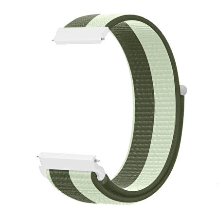 Huawei Watch GT3 42mm GT2 42mm İle Uyumlu Ayarlanabilir Cırt Cırtlı Yumuşak Spor Kumaş Örgü Kordon