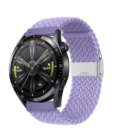 Sneezy Huawei Watch GT5 46mm İle Uyumlu 22mm Metal Klips Solo Fiberlink Örgü Kordon