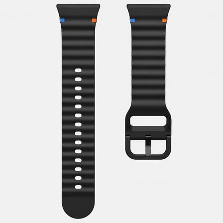 Huawei Watch Fit 3 İle Uyumlu Dalga Desenli Tokalı Yumuşak Soft Silikon Kordon