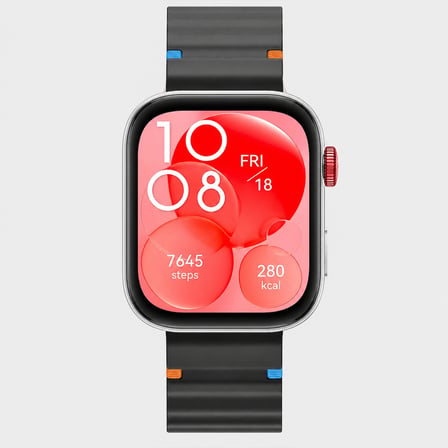 Huawei Watch Fit 3 İle Uyumlu Dalga Desenli Tokalı Yumuşak Soft Silikon Kordon