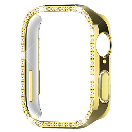 Huawei Watch Fit 3 İle Uyumlu Zarif Kristal Taşlı Kasa Koruyucu Kılıf