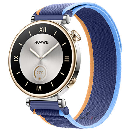 Huawei Watch GT4 41mm Uyumlu Kordon Trail Loop Cırtlı Yumuşak Kumaş Şık Kordon