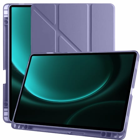 Samsung Galaxy Tab S9 FE 11 Inc SM-X610 Üçgen Katlanabilir Kalemlikli Yatay Dikey Standlı Kılıf