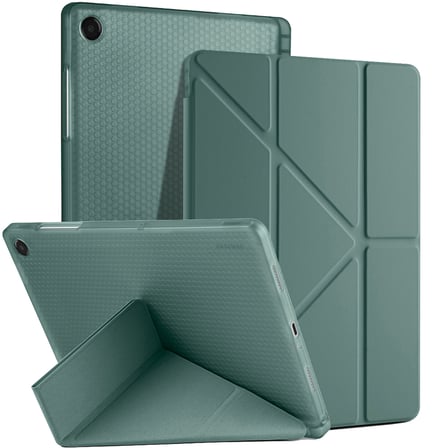 Samsung Galaxy Tab A11 Plus 11 Inc SM-X230 Üçgen Katlanabilir Kalemlikli Yatay Dikey Standlı Kılıf