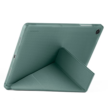 Samsung Galaxy Tab A11 Plus 11 Inc SM-X230 Üçgen Katlanabilir Kalemlikli Yatay Dikey Standlı Kılıf