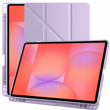 Samsung Galaxy Tab S10 Lite 11 Inc SM-X400 Üçgen Katlanabilir Kalemlikli Yatay Dikey Standlı Kılıf