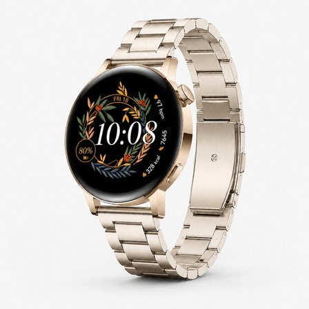 Huawei Watch GT3 42mm Ve GT2 42mm İle Uyumlu Katlanır Klipsli Paslanmaz Çelik Saat Kordonu