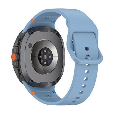 Samsung Galaxy Watch 8 Classic 47mm İle Uyumlu Metal Tokalı Spor Silikon Kordon