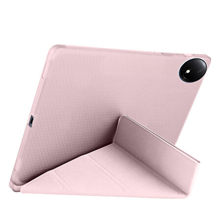 Xiaomi Redmi Pad SE 8.7 İnç Üçgen Katlanabilir Kalemlikli Dikey Standlı Akıllı Tablet Kılıfı