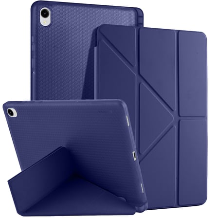 Samsung Galaxy Tab S11 11 Inc SM-X730 Üçgen Katlanabilir Kalemlikli Yatay Dikey Standlı Kılıf