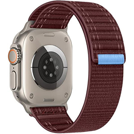 Apple Watch Uyumlu 44 45 46mm Utra 49mm Fabric Spor Yumuşak Kumaş Kordon Seri 2 3 4 5 6 Se 7 8 9 10