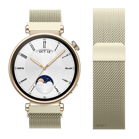 Huawei Watch GT4 41mm Uyumlu Manyetik Milanese Loop Metal Kordon 