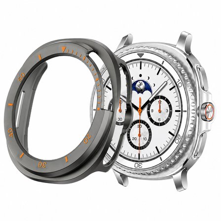 Samsung Watch 8 Classic 46mm İle Uyumlu Kasa Uyumlu Kılıf Sert PC Kasa Koruyucu Kılıf