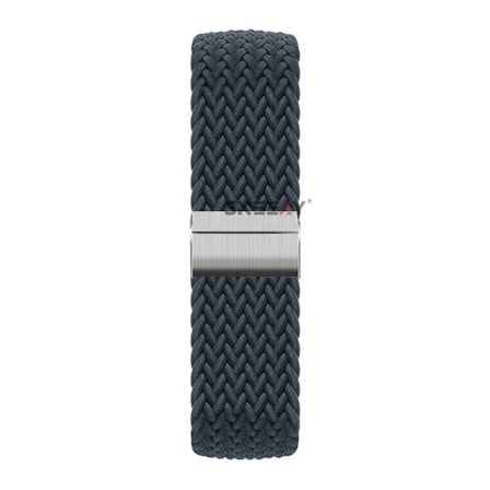 Sneezy Huawei Watch GT 5 41mm İle Uyumlu Metal Klips Solo Fiberlink Kumaş Örgü Kordon