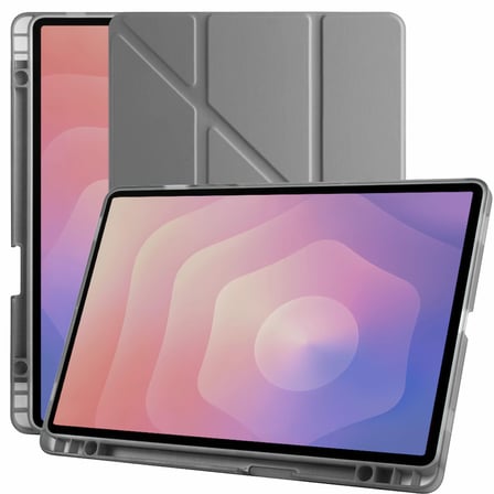 Samsung Galaxy Tab S11 11 Inc SM-X730 Üçgen Katlanabilir Kalemlikli Yatay Dikey Standlı Kılıf