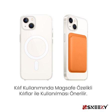 Sneezy İphone 15-15 Plus-15 Pro-15 Pro max Uyumlu Birinci Sınıf Magsafe Cüzdan Magsafe Deri Kartlık