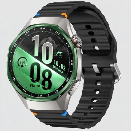 Huawei Watch GT7 Pro 46mm İle Uyumlu Dalga Desenli Tokalı Yumuşak Soft Silikon Kordon