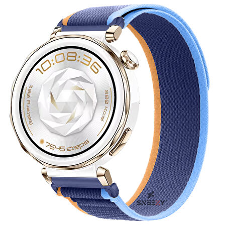 Huawei Watch GT5 Pro 42mm Uyumlu Kordon Trail Loop Cırtlı Yumuşak Kumaş Şık Kordon