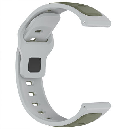 Huawei Watch GT5 Pro 46mm İle Uyumlu Çift Renkli Spor Silikon Kordon Nefes Alabilir Konforlu