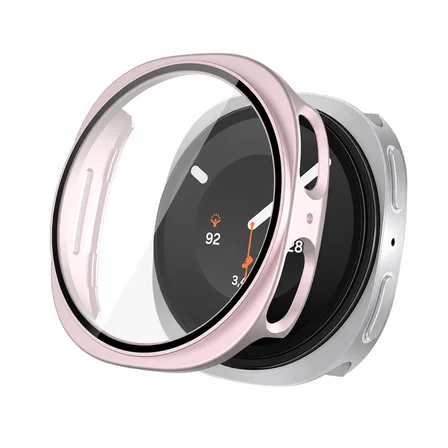 Samsung Galaxy Watch 9 40mm Uyumlu Kılıf Sert PC Kasa ve Ekran Koruyucu Kılıf