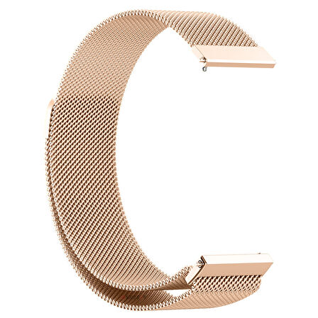 Huawei Watch GT6 46mm Uyumlu Manyetik Milanese Loop Metal Kordon 