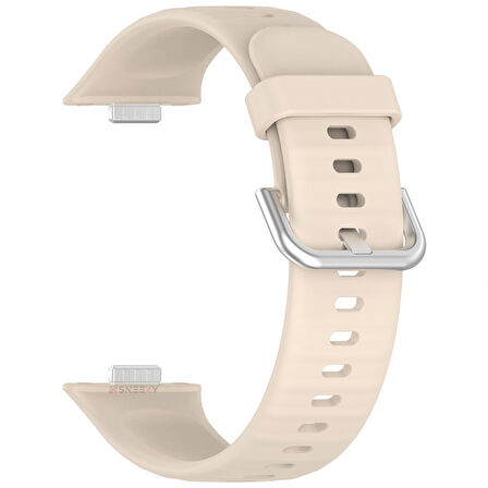 Huawei Watch Fit 4 Fit 4 Pro İle Uyumlu Metal Tokalı Yumusaş Soft Silikon Kordon Kayış