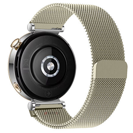 Huawei Watch GT6 41mm Uyumlu Manyetik Milanese Loop Metal Kordon 