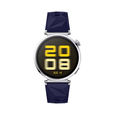 Sneezy Huawei Watch GT5 Pro 42mm İle Uyumlu Prism Metal Tokalı Soft Yumuşak Silikon Kordon