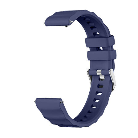 Sneezy Huawei Watch GT6 41mm İle Uyumlu SoftFlex Metal Tokalı Spor Silikon Akıllı Saat Kordonu