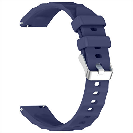 Sneezy Huawei Watch GT6 41mm İle Uyumlu SoftFlex Metal Tokalı Spor Silikon Akıllı Saat Kordonu