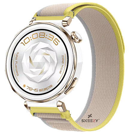 Huawei Watch GT5 Pro 42mm Uyumlu Kordon Trail Loop Cırtlı Yumuşak Kumaş Şık Kordon