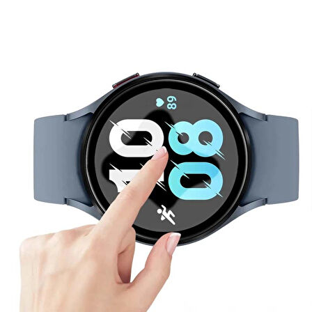 Samsung Galaxy Watch 7 44mm Uyumlu Ekran Koruyucu Polymer Temperli Nano 0.5 mm Watch Ekran Koruyucu